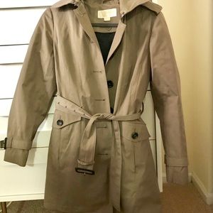 MICHAEL KORS Rain Trench w/ removable lining Sz SP